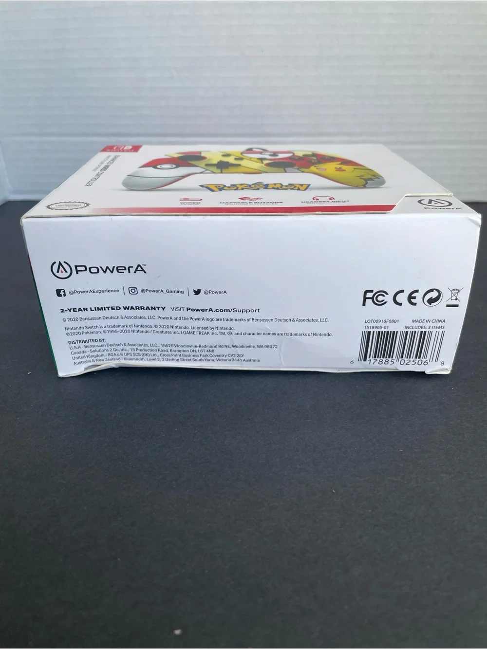 Nintendo Pikachu & Poké Ball Wired Controller - Yellow/Red/White